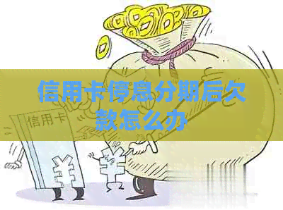 信用卡停息分期后欠款怎么办