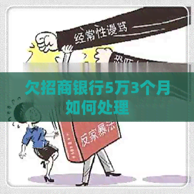 欠招商银行5万3个月如何处理