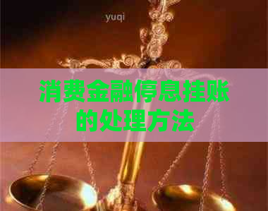 消费金融停息挂账的处理方法