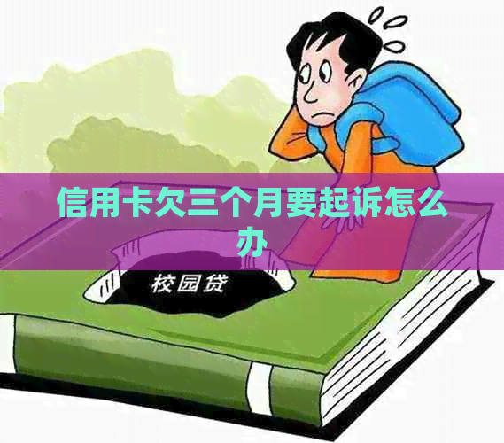 信用卡欠三个月要起诉怎么办