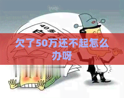 欠了50万还不起怎么办呀