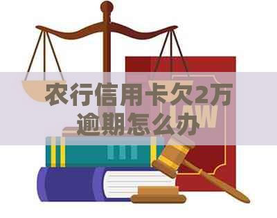 农行信用卡欠2万逾期怎么办