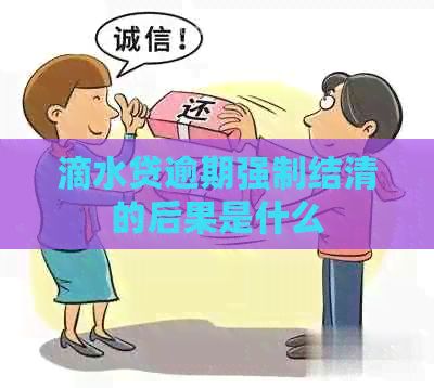 滴水贷逾期强制结清的后果是什么