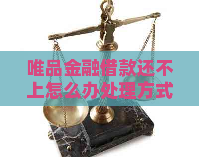 唯品金融借款还不上怎么办处理方式