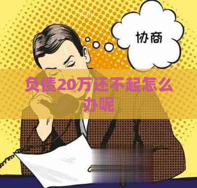 负债20万还不起怎么办呢