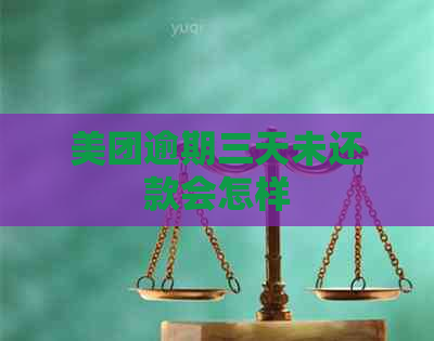美团逾期三天未还款会怎样