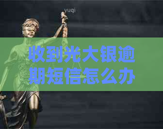 收到光大银逾期短信怎么办