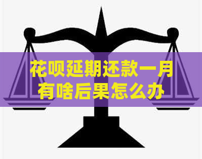 白条延期还款一月有啥后果怎么办