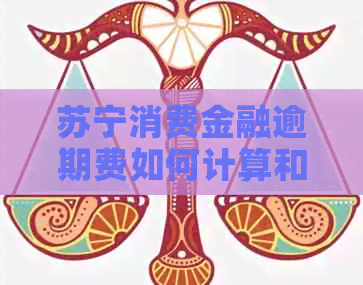 苏宁消费金融逾期费如何计算和缴纳
