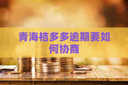 青海桔多多逾期要如何协商