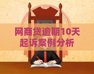 白条贷逾期10天起诉案例分析