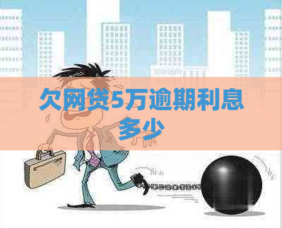 欠网贷5万逾期利息多少