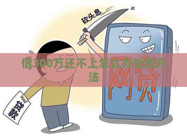 借300万还不上怎么办处理方法