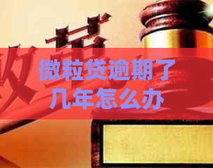 微粒贷逾期了几年怎么办