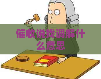 说找调解什么意思