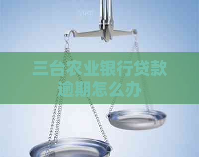 三台农业银行贷款逾期怎么办