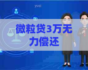 微粒贷3万无力偿还