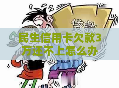 民生信用卡欠款3万还不上怎么办