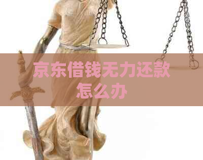 京东借钱无力还款怎么办