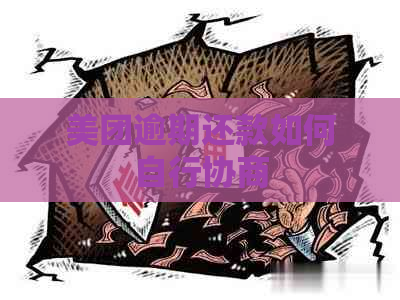美团逾期还款如何自行协商