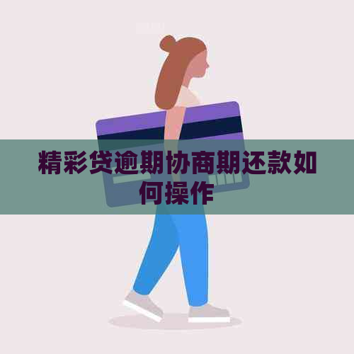 精彩贷逾期协商期还款如何操作