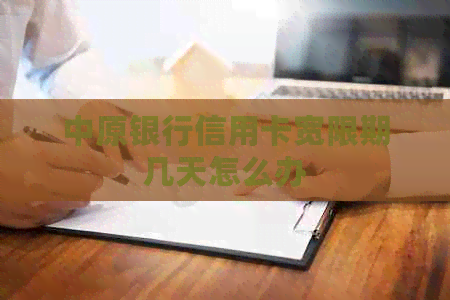 中原银行信用卡宽限期几天怎么办