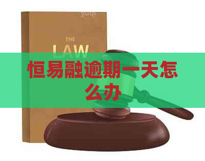 恒易融逾期一天怎么办