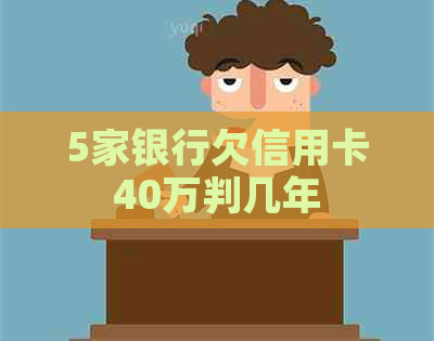 5家银行欠信用卡40万判几年