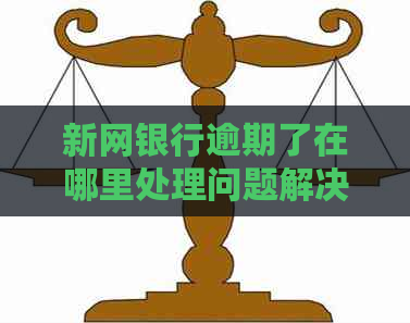 新网银行逾期了在哪里处理问题解决方法