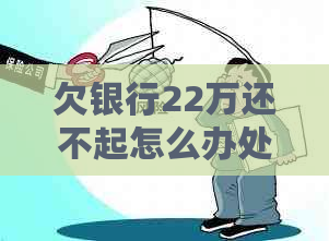 欠银行22万还不起怎么办处理方式