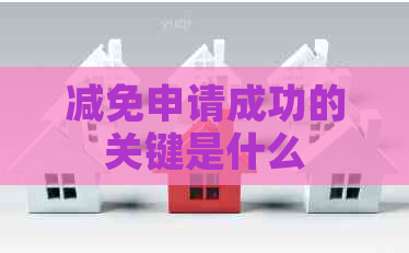 减免申请成功的关键是什么