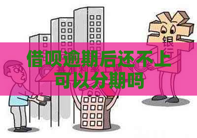 信用卡逾期后还不上可以分期吗