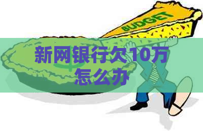 新网银行欠10万怎么办