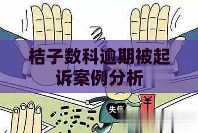 桔子数科逾期被起诉案例分析