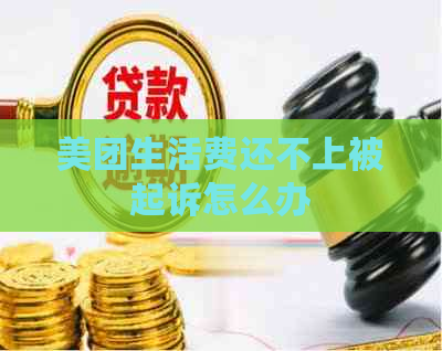 美团生活费还不上被起诉怎么办