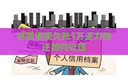 白条信用卡欠款1万无力偿还如何处理