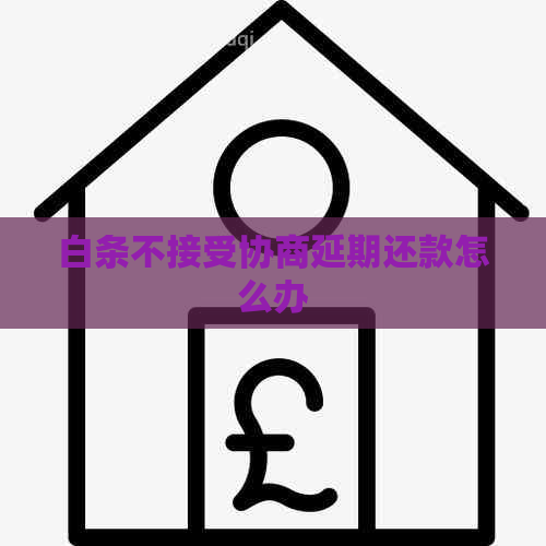白条不接受协商延期还款怎么办