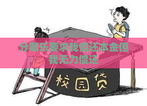 要求我偿还本金但我无力偿还