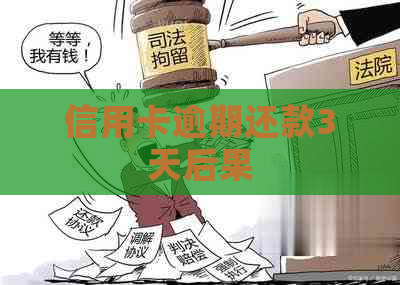 信用卡逾期还款3天后果