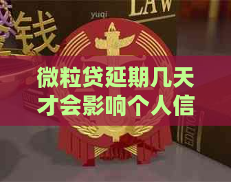 微粒贷延期几天才会影响个人信用记录