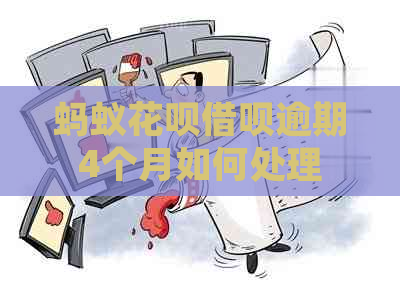 蚂蚁白条信用卡逾期4个月如何处理