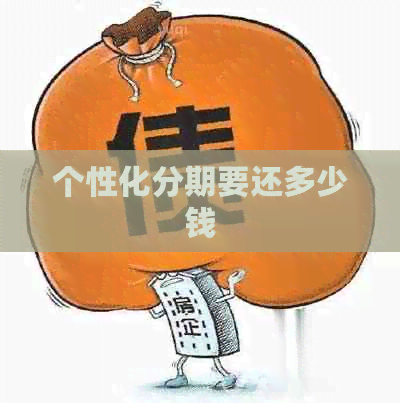个性化分期要还多少钱