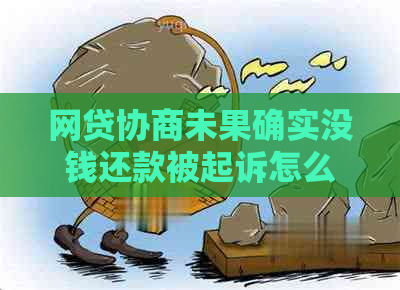 网贷协商未果确实没钱还款被起诉怎么办