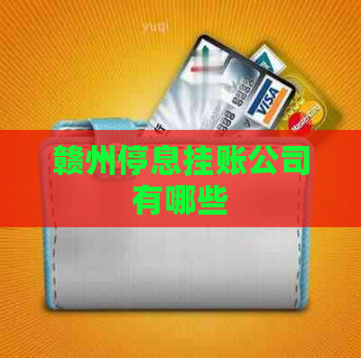 赣州停息挂账公司有哪些