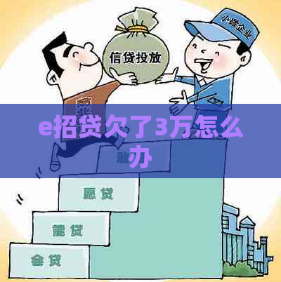 e招贷欠了3万怎么办