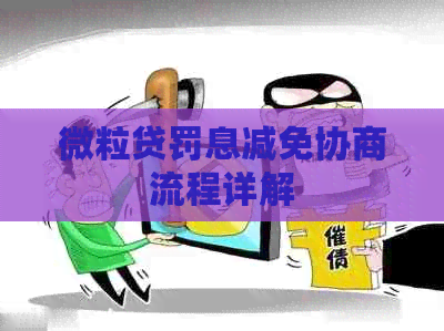 微粒贷罚息减免协商流程详解