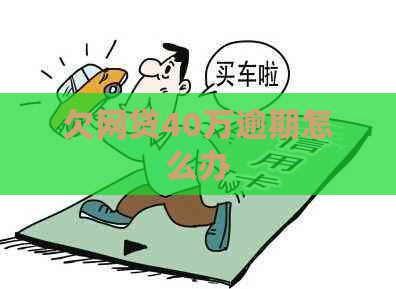 欠网贷40万逾期怎么办