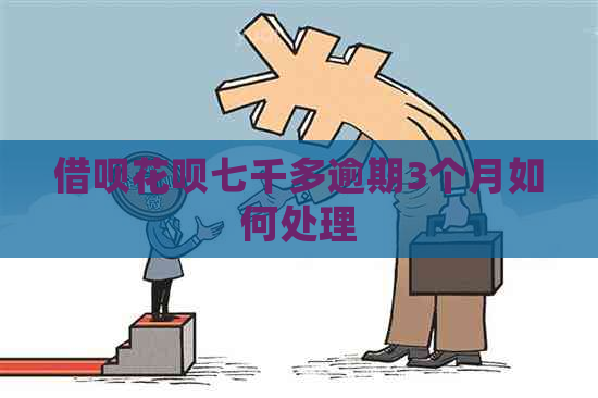 借呗花呗七千多逾期3个月如何处理
