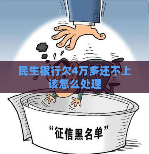 民生银行欠4万多还不上该怎么处理