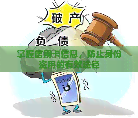 掌握信用卡信息，防止身份盗用的有效途径